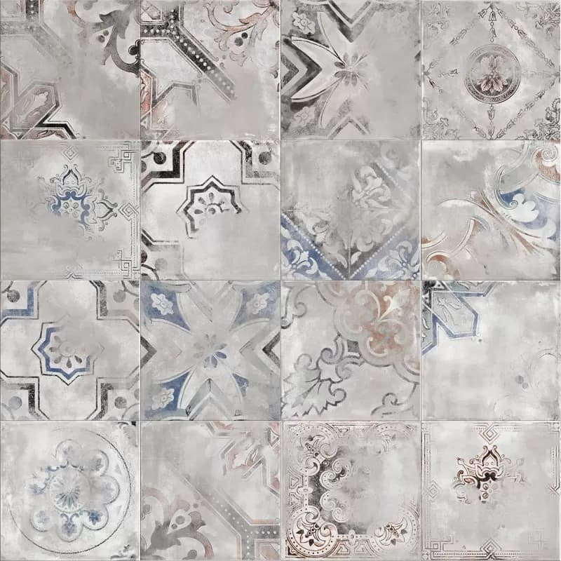 Керамогранит 0003480 PLAY RE-USED MIX GREY 20x20 — фото 6