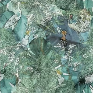 Плитка Панно стеклянное Botanica Rett Decor (3) 75x75 — фото 2