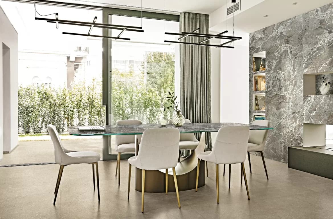 Керамогранит 781137 Authentic Luxe Pearl Travertine Matte Silk 6mm 60x120 — фото 10