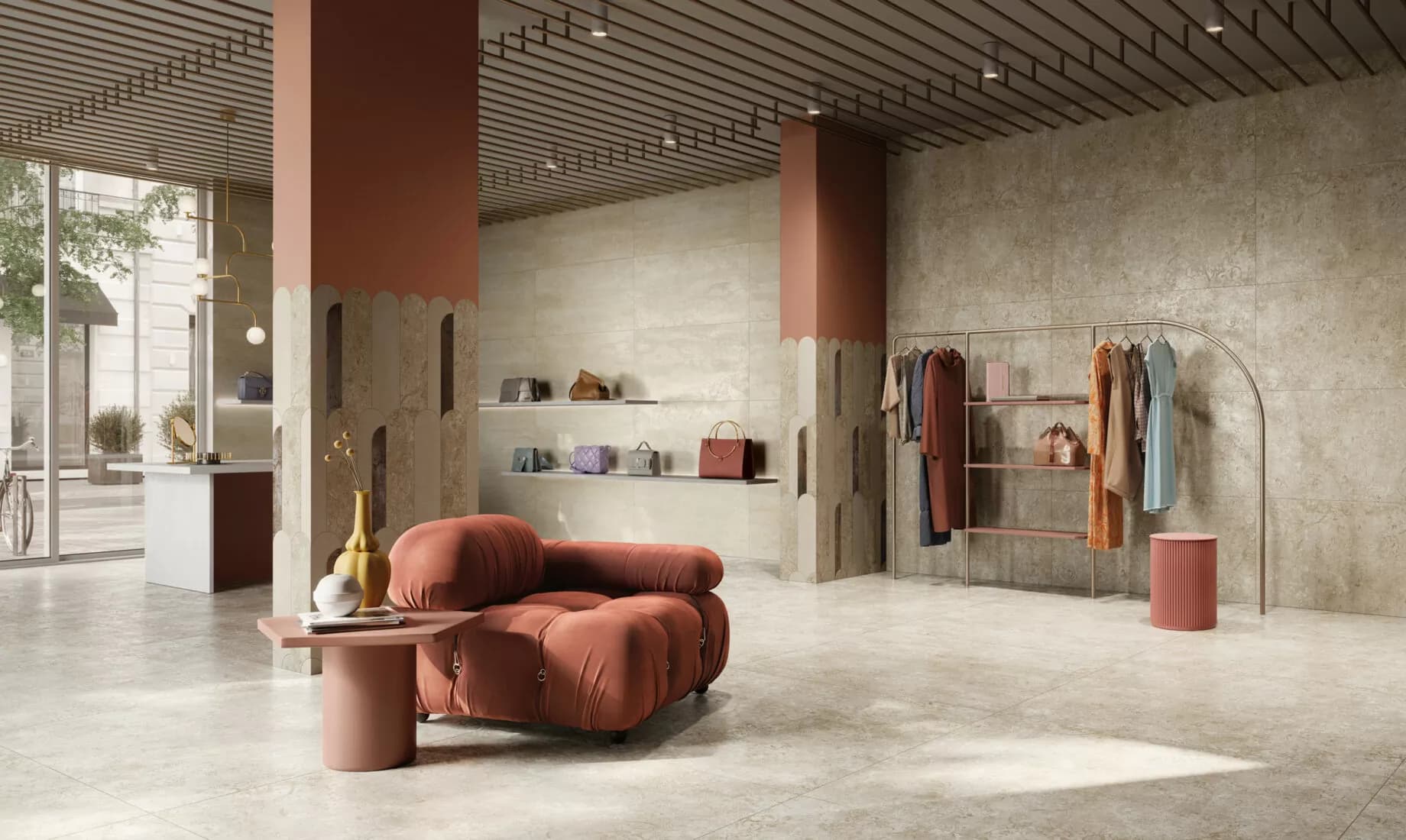 Керамогранит 133052 Bold Concert Beige Naturale Rettificato 60x120 — фото 14