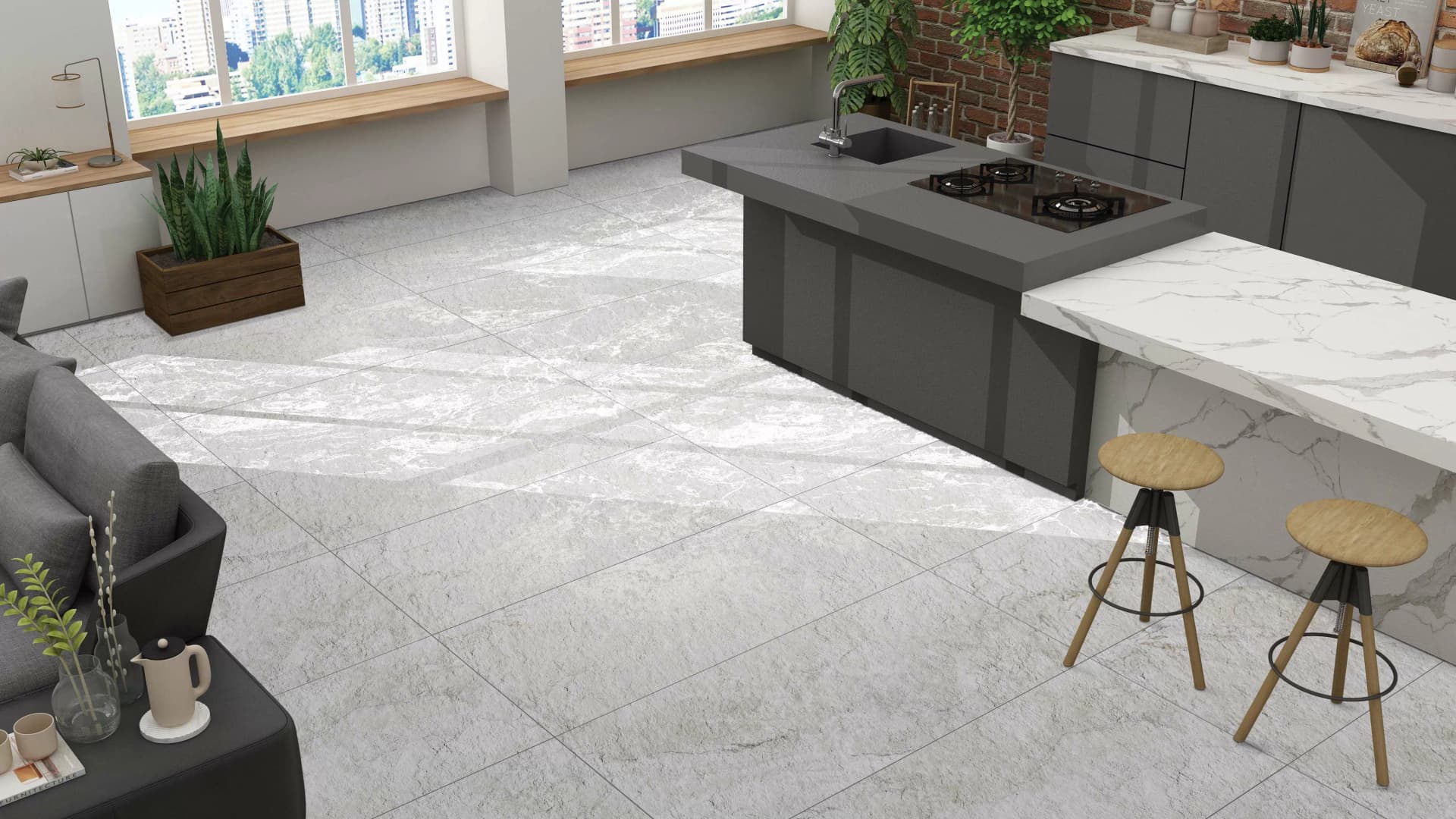 Керамогранит Eva Blanco Stonelo Carving 60x120 — фото 8