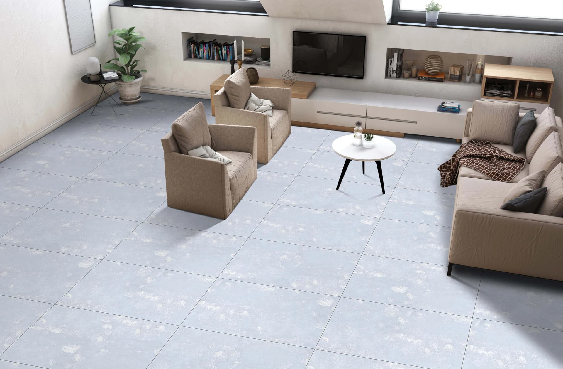 Керамогранит Lather White Marvel Sugar 60x120 — фото 6