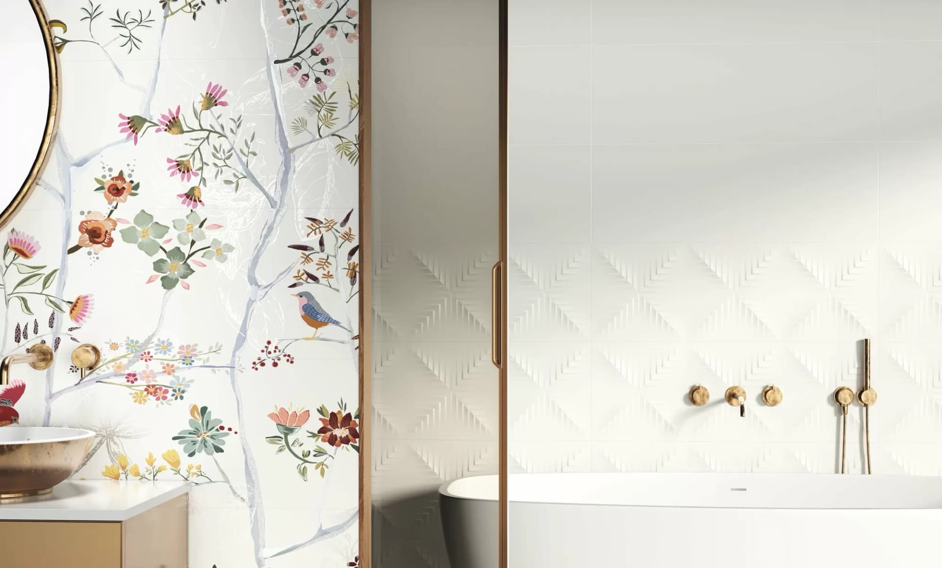 Плитка Панно Albi Blanco Garden 126,4x90 — фото 11