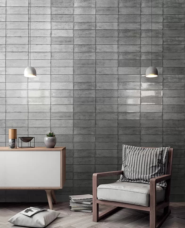 Плитка Arles Silver Decor Mix 10x30 — фото 6