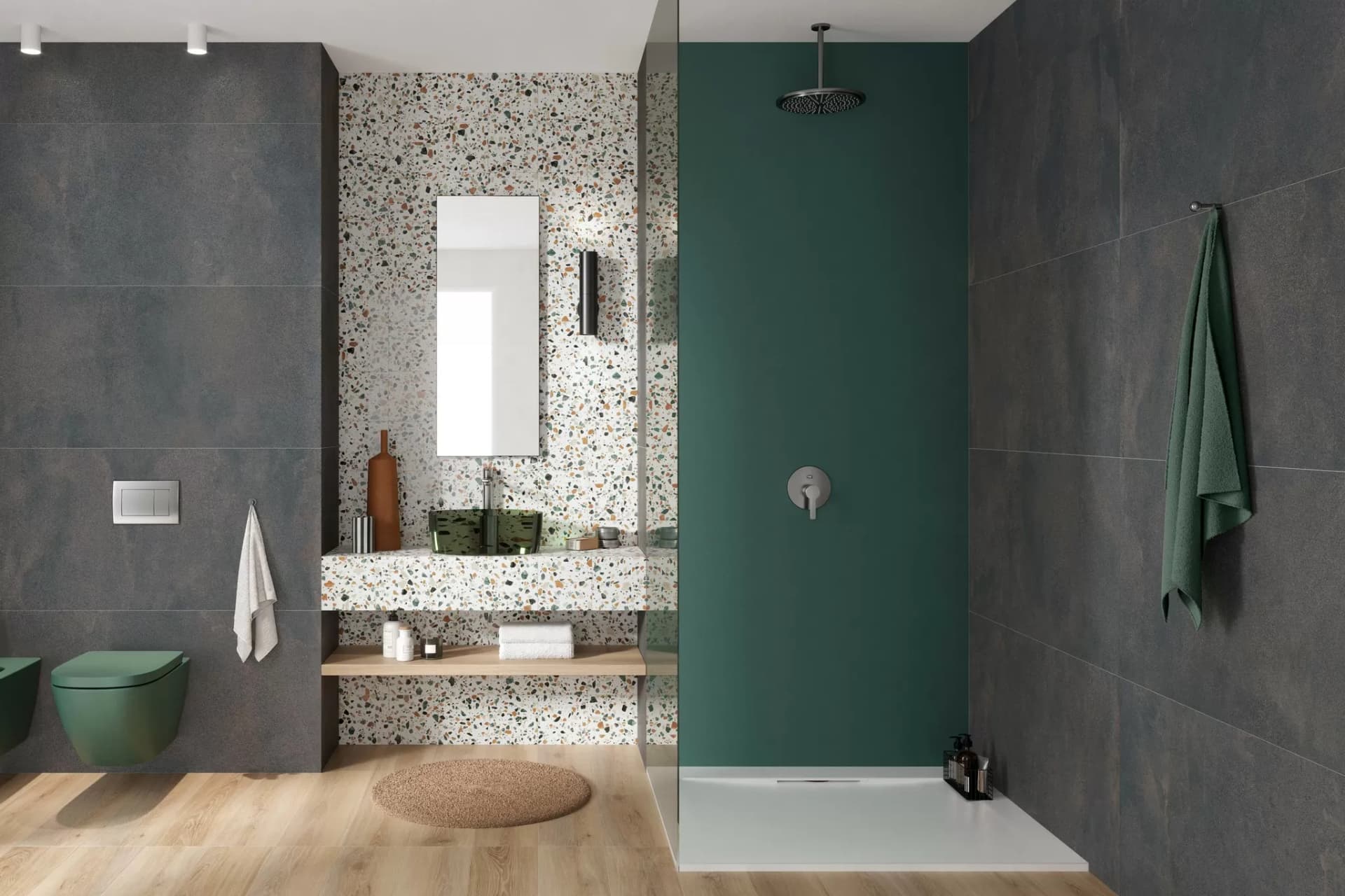 Керамогранит PF60006702 Blend Dots Grey Ret 60x120 — фото 3