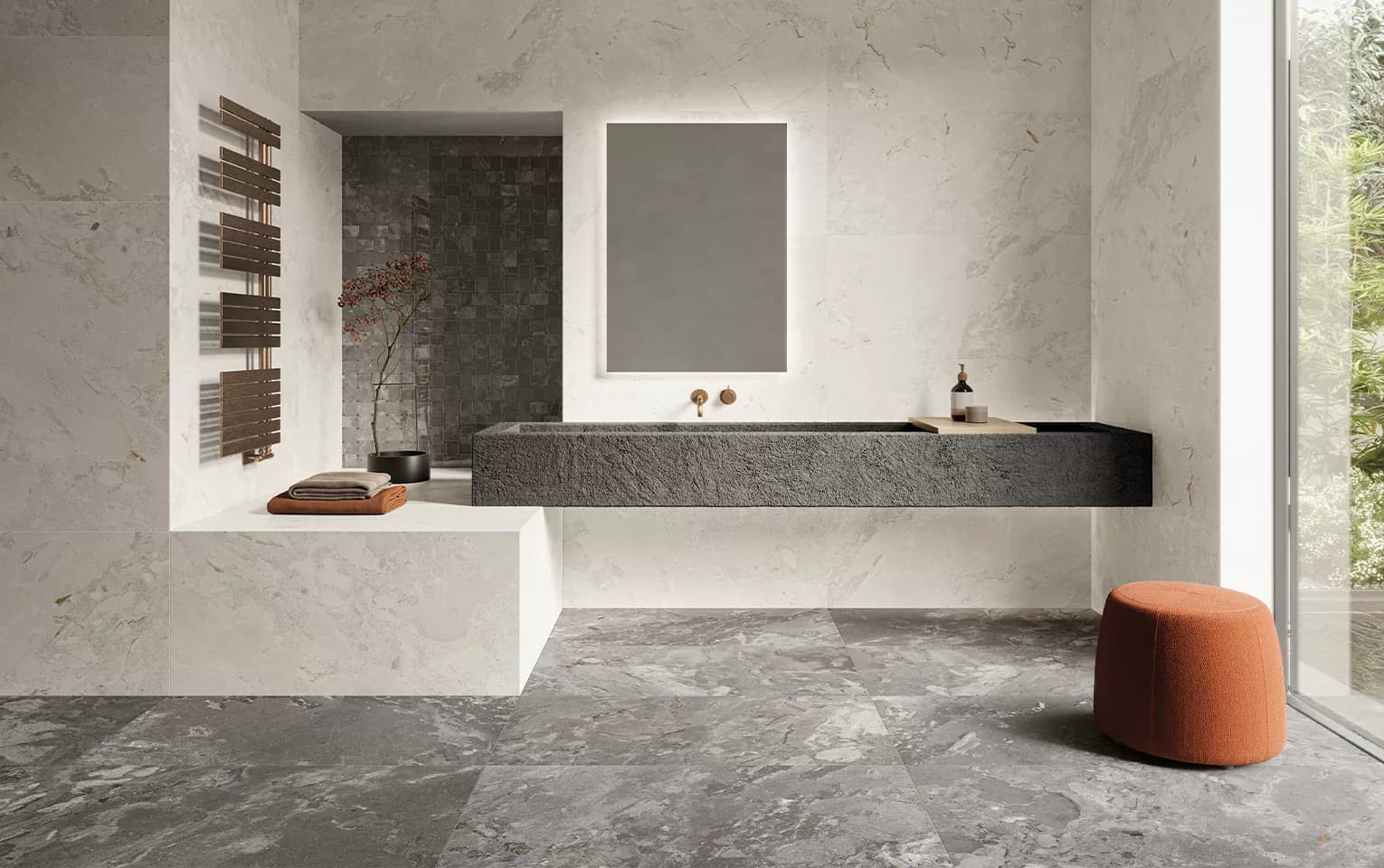 Керамогранит 93520 Karnis Grey Levigato 60x120 — фото 32