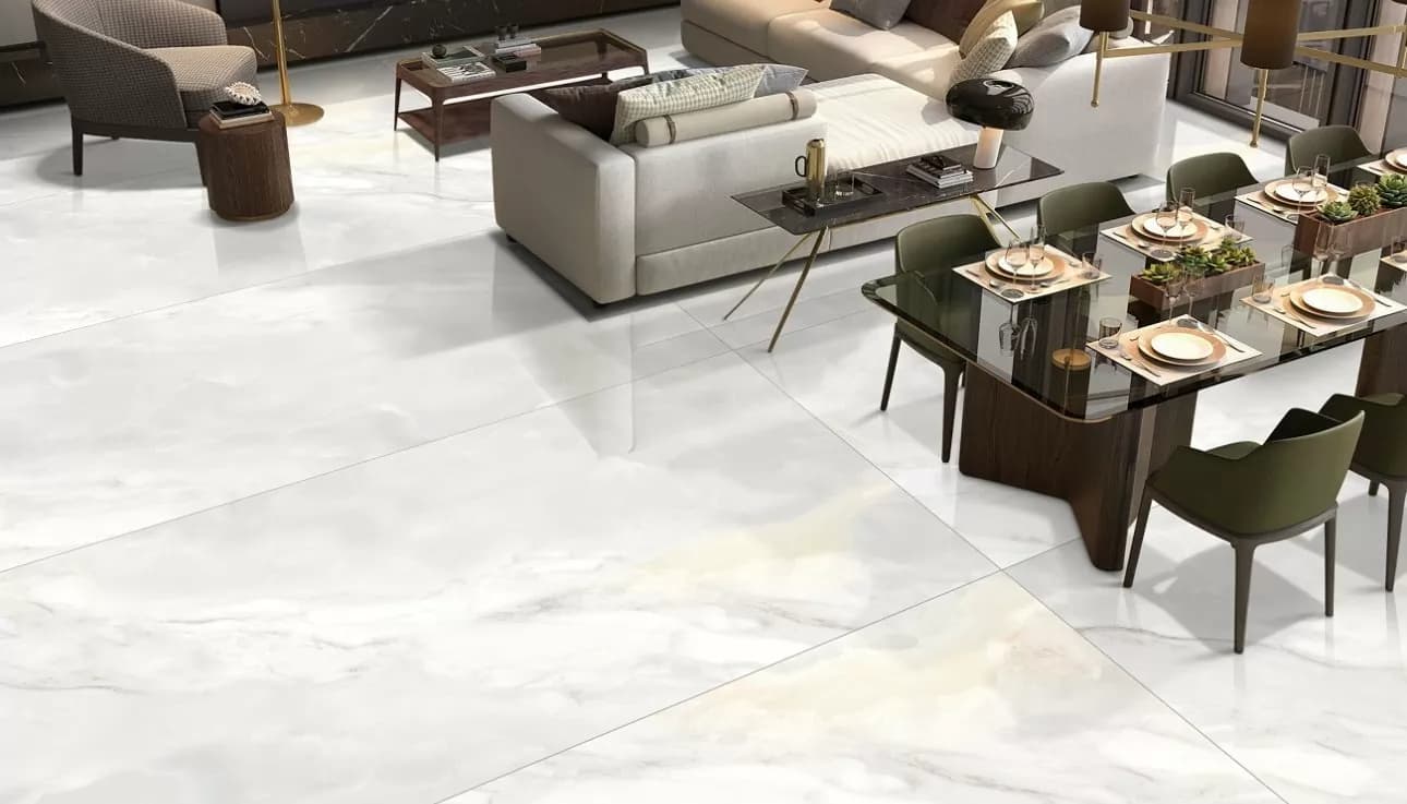 Керамогранит Onyx White Glossy 120х278 — фото 6