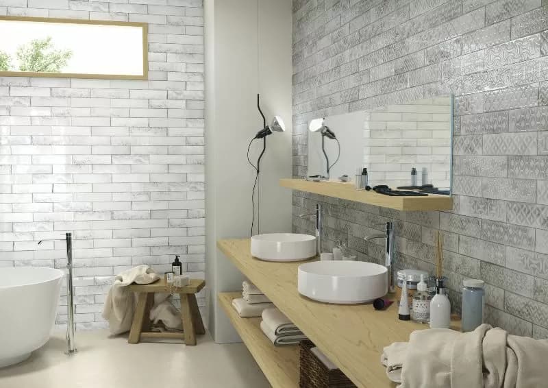 Плитка Relieve Drop White Brillo 7.5x30 — фото 3