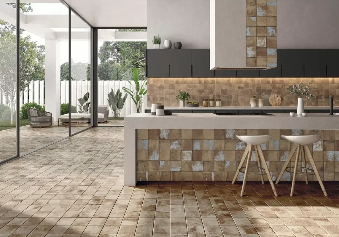 Керамогранит Kube Quinta Cotto-Carrara 45x45 — фото 11