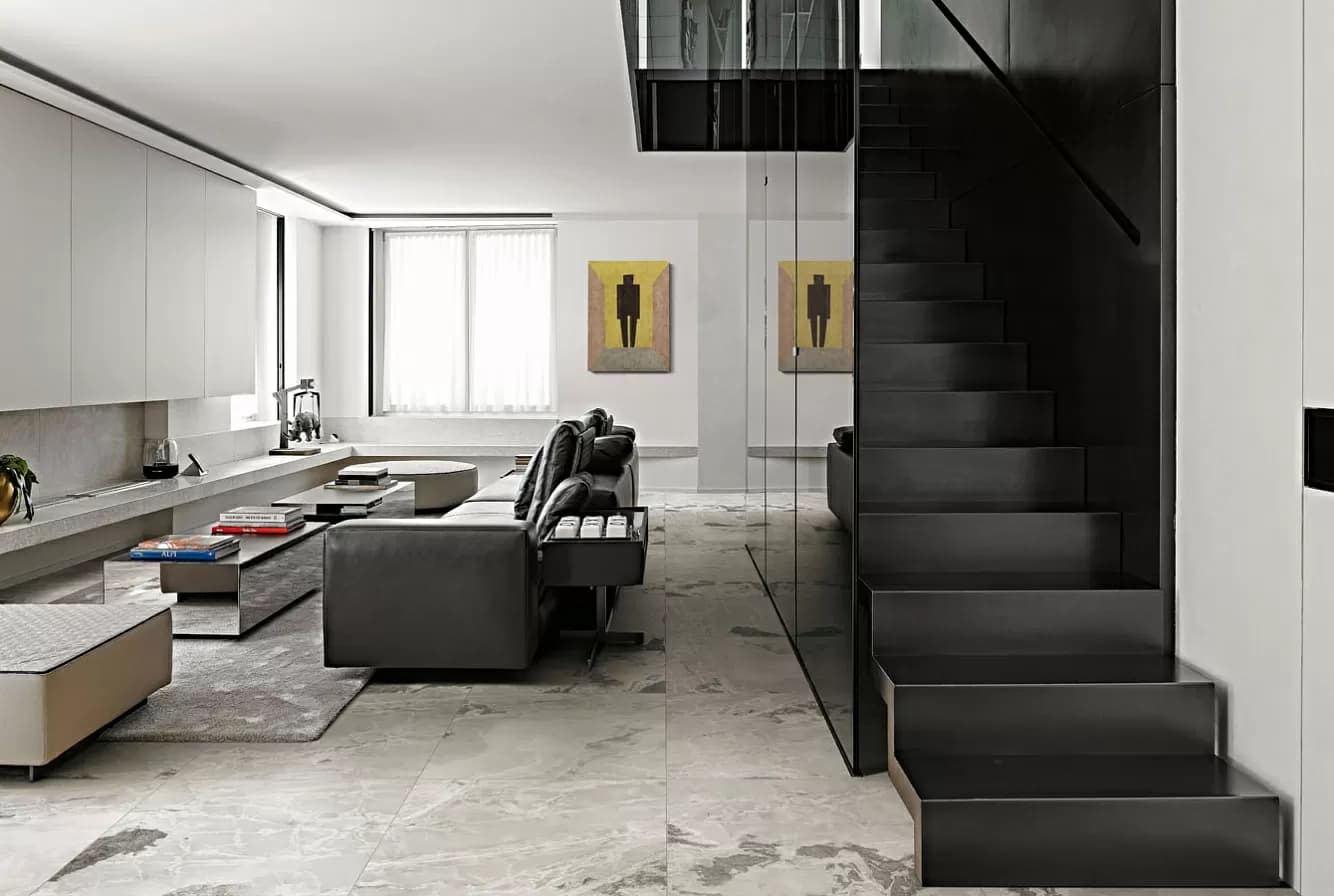 Керамогранит 765922 Onyx&More Silver Onyx Satin Ret 6mm 120x120 — фото 14