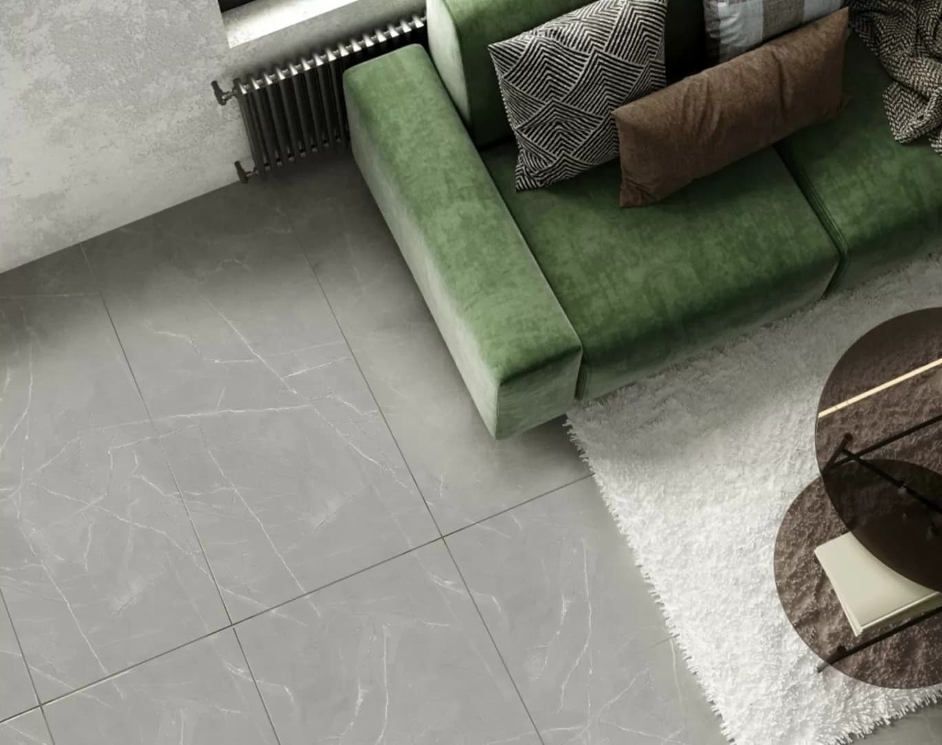 Керамогранит Vintage Armani White Porce 60x120 — фото 8