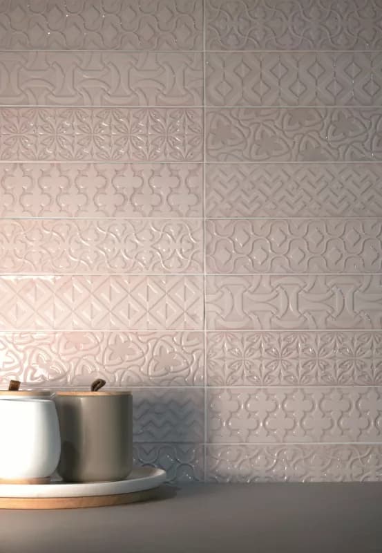 Плитка Relieve Drop White Brillo 7.5x30 — фото 9