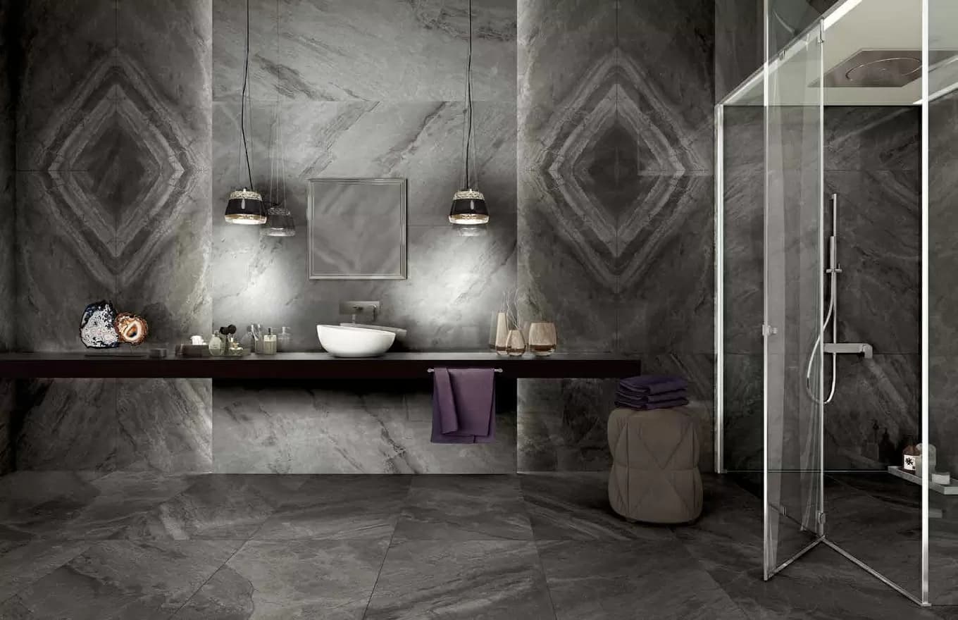 Керамогранит 75413 Supreme Charcoal Ret Levigato 60x60 — фото 6