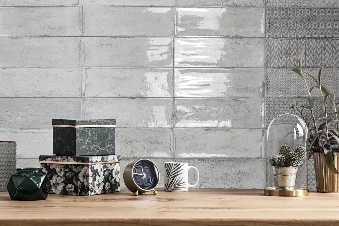 Плитка Arles Silver Decor Mix 10x30 — фото 3