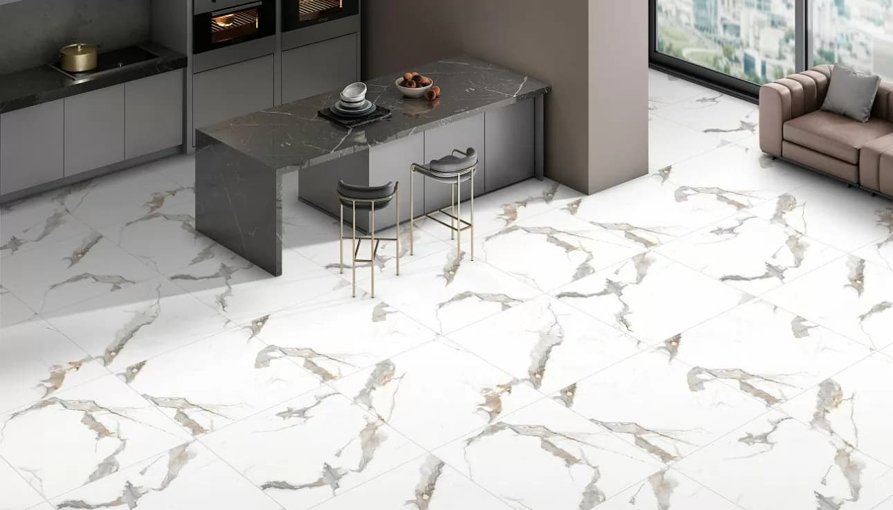 Керамогранит Statuario Super Glossy 120х278 — фото 7