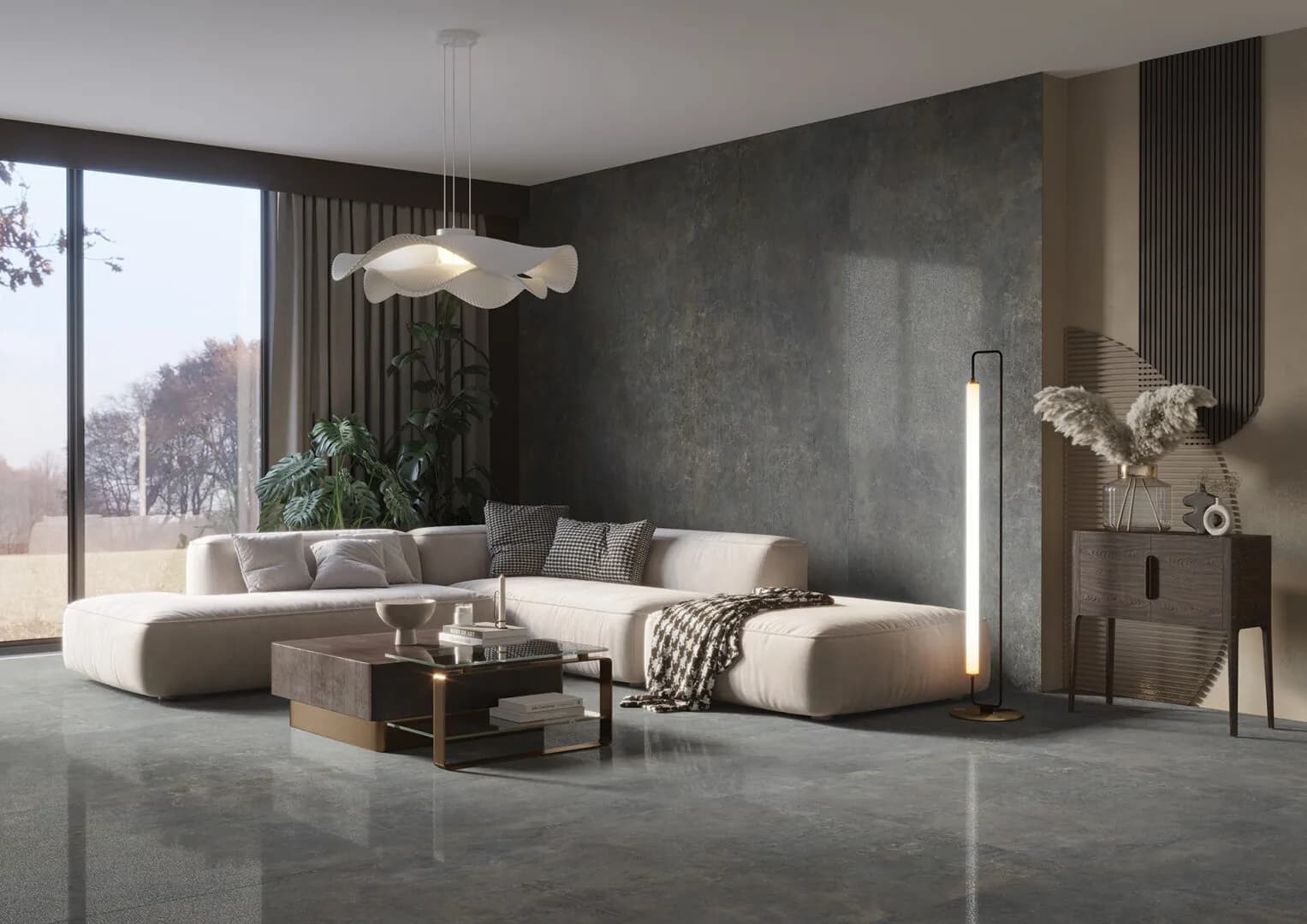 Керамогранит Textural Anthracite Silky Cristal 59,7x119,7 — фото 5