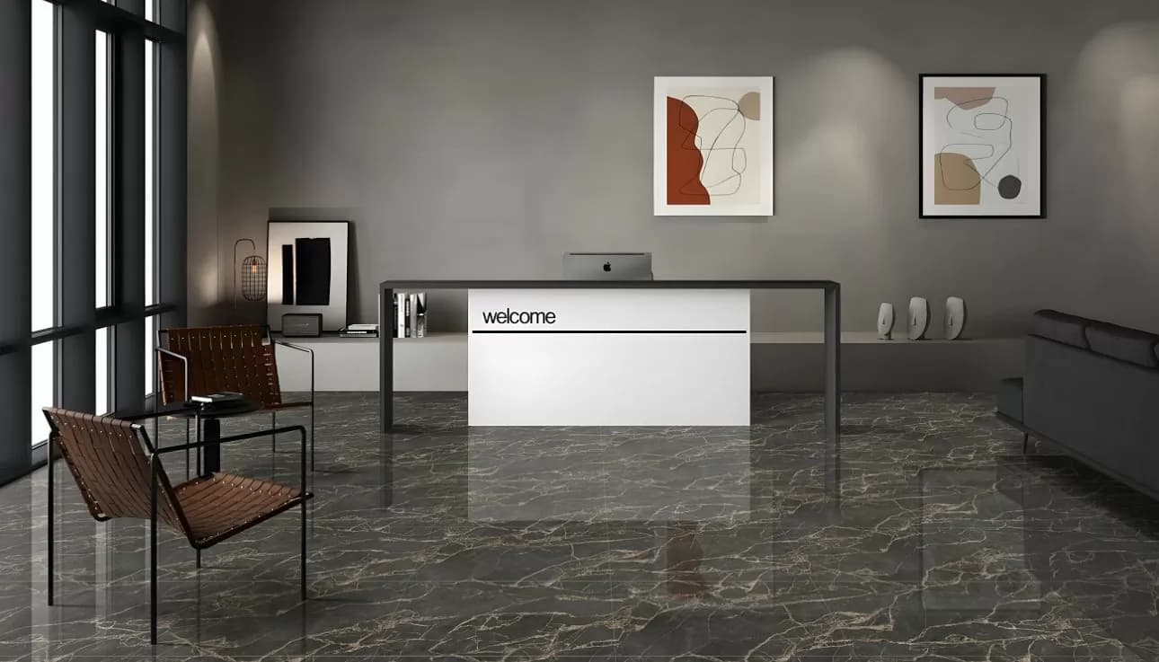 Керамогранит Infinity Sergio Nero Sugar 60x120 — фото 6