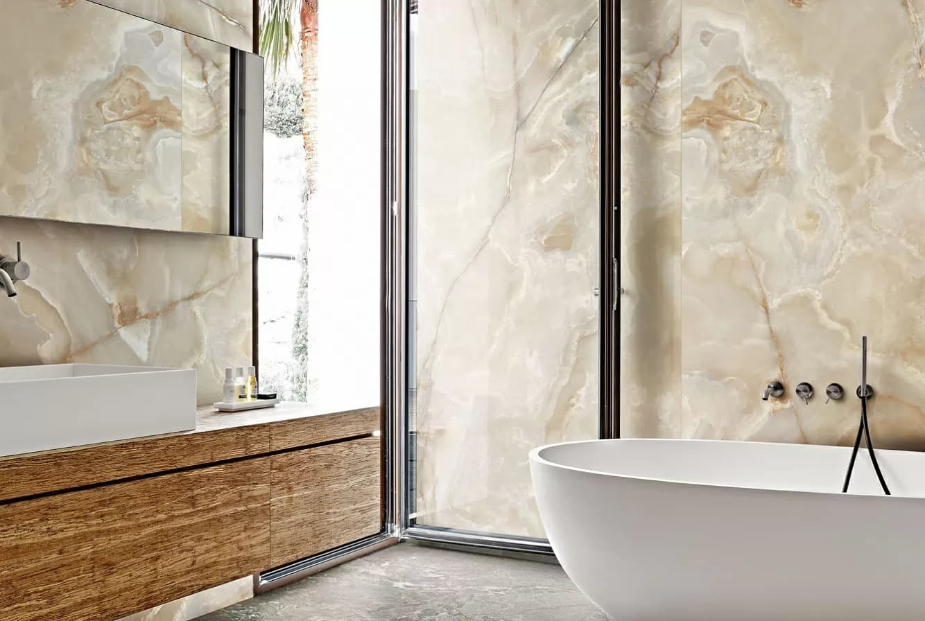 Керамогранит 765467 Onyx&More Golden onyx Glossy Rett 60x120 — фото 11