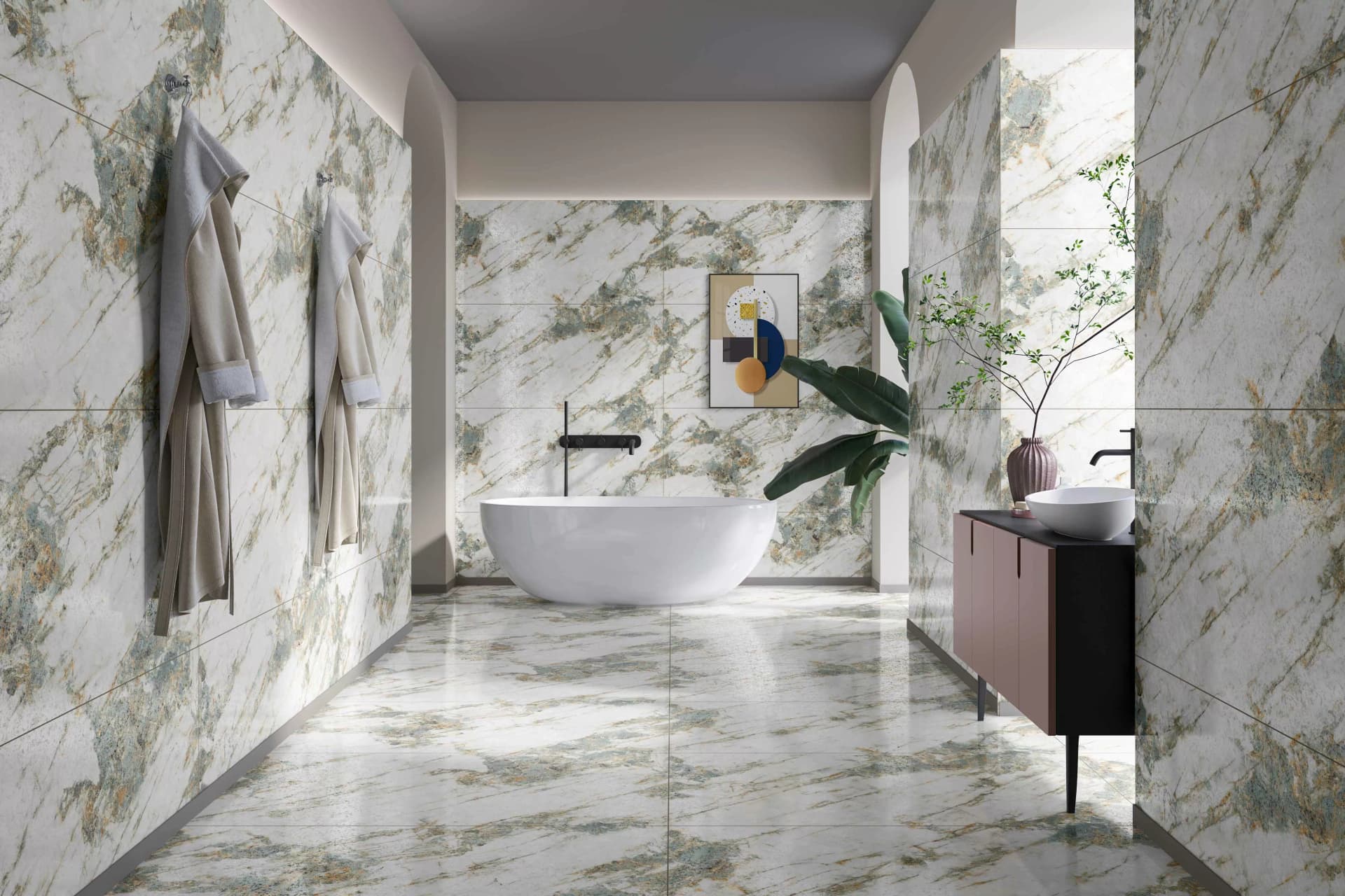 Керамогранит Lincoln White Grenulla 60х120 — фото 7