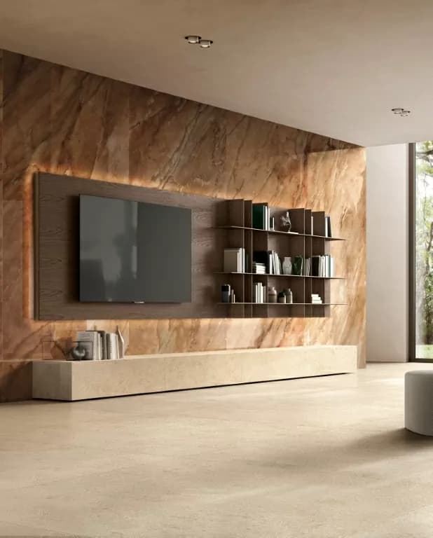 Керамогранит 780968 Authentic Luxe Pearl Travertine Matte 60x120 — фото 44