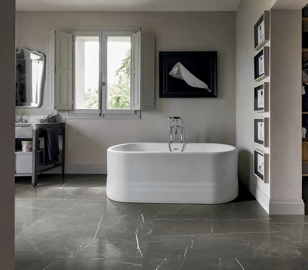 Керамогранит 756203 Stones Arabescato White Glossy RT 80x180 — фото 10